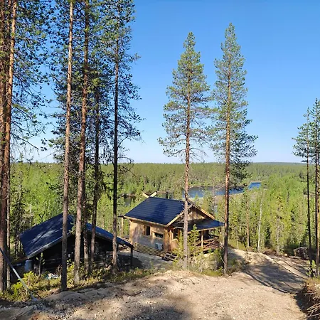 Ferienhaus Ylläs, 2xcabin, 2xsauna, Arctic River, 9 Persons, Wifi, Ice Plunge