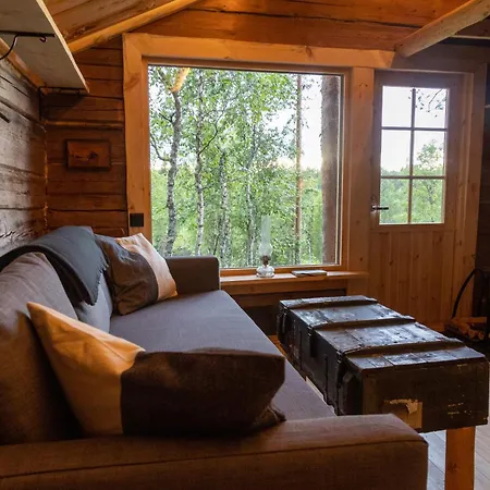 Ylläs, 2xcabin, 2xsauna, Arctic River, 9 Persons, Wifi, Ice Plunge