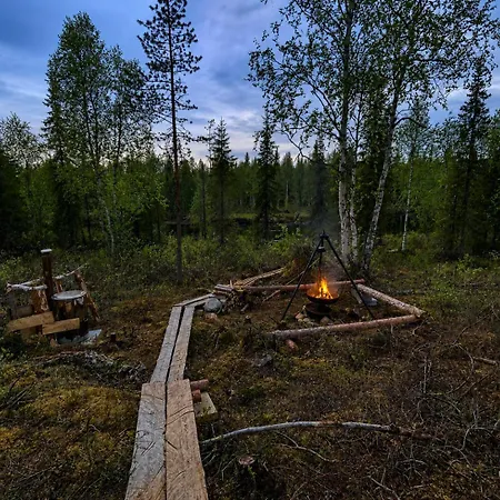 Ferienhaus Ylläs, 2xcabin, 2xsauna, Arctic River, 9 Persons, Wifi, Ice Plunge *
