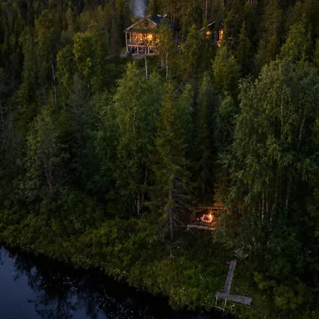 Ylläs, 2xcabin, 2xsauna, Arctic River, 9 Persons, Wifi, Ice Plunge *